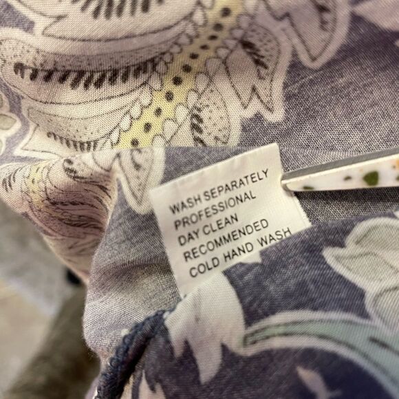 Jaase Anthropologie Wrap Peplum Floral Blouse Size L - Picture 9 of 9